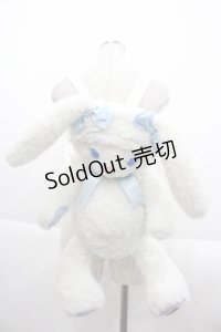 BABY,THE STARS SHINE BRIGHT / うさくみゃリュック  白Ｘサックス I-25-09-24-074-BA-BG-SA-ZI