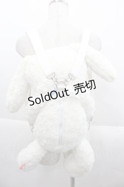 画像2: BABY,THE STARS SHINE BRIGHT / うさくみゃリュック  白Ｘサックス I-25-09-24-074-BA-BG-SA-ZI