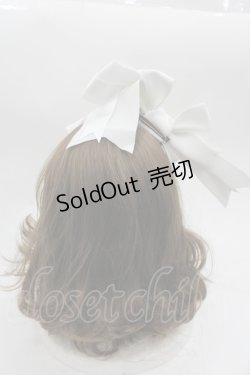 画像2: ALICE and the PIRATES / グログランリボン3WAYカチューシャ  白 I-25-09-24-078-PA-AC-SA-ZI