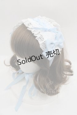 画像1: BABY,THE STARS SHINE BRIGHT / はしごレースのスピンドールヘッドドレス  サックス I-25-09-24-082-BA-AC-SA-ZI