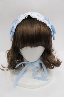画像2: BABY,THE STARS SHINE BRIGHT / はしごレースのスピンドールヘッドドレス  サックス I-25-09-24-082-BA-AC-SA-ZI