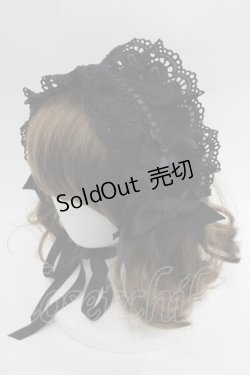 画像1: BABY,THE STARS SHINE BRIGHT / Fallin' Ribbonヘッドドレス  黒 I-25-09-24-085-BA-AC-SA-ZI