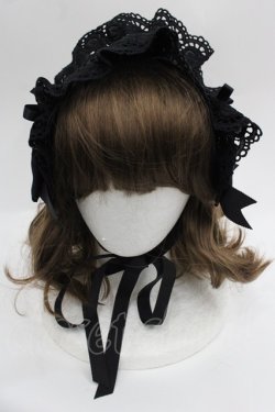 画像2: BABY,THE STARS SHINE BRIGHT / Fallin' Ribbonヘッドドレス  黒 I-25-09-24-085-BA-AC-SA-ZI