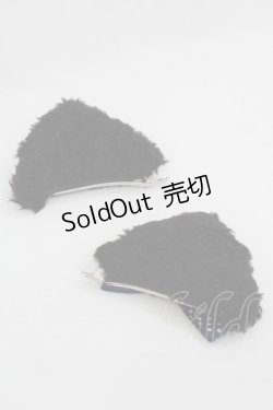 画像2: BABY,THE STARS SHINE BRIGHT / ねこみみクリップ  黒Ｘ青 I-25-09-24-096-BA-AC-SA-ZI