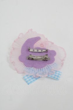 画像2: Nile Perch / ワッペンバレッタ＆ブローチ＜マジカル＞  月星 I-25-09-24-100-LO-AC-SA-ZI