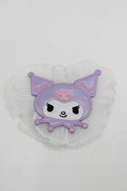 画像1: Nile Perch / ワッペン バレッタ&ブローチ   パープルＸ白 I-25-09-24-101-LO-AC-SA-ZI