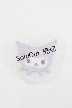 画像1: Nile Perch / ワッペン バレッタ&ブローチ   パープルＸ白 I-25-09-24-101-LO-AC-SA-ZI