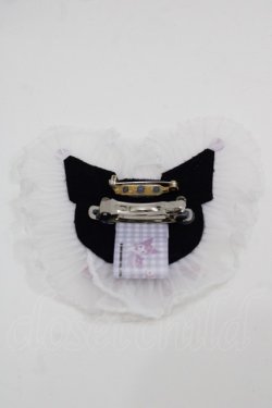 画像2: Nile Perch / ワッペン バレッタ&ブローチ   パープルＸ白 I-25-09-24-101-LO-AC-SA-ZI