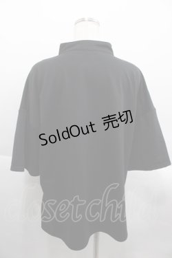 画像2: ACDC RAG / チャイナ半袖カットソー  黒Ｘ赤 I-25-09-24-009-PU-TO-SA-ZI