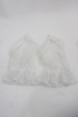 画像1: ATELIER PIERROT / レースグローブ　ショート丈　指ぬき  白 I-25-09-24-110-EL-ZA-SA-ZI