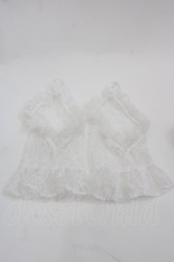 画像2: ATELIER PIERROT / レースグローブ　ショート丈　指ぬき  白 I-25-09-24-110-EL-ZA-SA-ZI