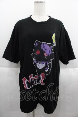 画像1: NieR Clothing / 黒猫 BIG TEE  黒 I-25-09-24-010-PU-TO-SA-ZI