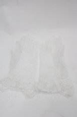 画像2: ATELIER PIERROT / レースグローブ ショート丈  白 I-25-09-24-111-EL-ZA-SA-ZI (2)