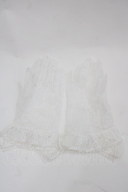 画像2: ATELIER PIERROT / レースグローブ ショート丈  白 I-25-09-24-111-EL-ZA-SA-ZI
