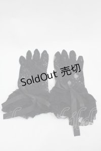 LOLITAその他(お買取対象外) / リボンレースグローブ  黒 I-25-09-24-112-LO-ZA-SA-ZI