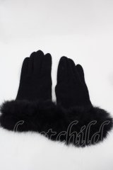 LOLITAその他(お買取対象外) / ファーグローブ  黒 I-25-09-24-113-LO-ZA-SA-ZI