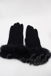 LOLITAその他(お買取対象外) / ファーグローブ  黒 I-25-09-24-113-LO-ZA-SA-ZI