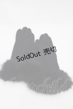 画像2: LOLITAその他(お買取対象外) / ファーグローブ  黒 I-25-09-24-113-LO-ZA-SA-ZI
