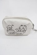 NieR Clothing / ミニポーチ  ホワイト I-25-09-24-116-PU-ZA-SA-ZI