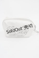 NieR Clothing / ミニポーチ  ホワイト I-25-09-24-116-PU-ZA-SA-ZI