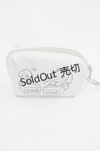 NieR Clothing / ミニポーチ  ホワイト I-25-09-24-116-PU-ZA-SA-ZI