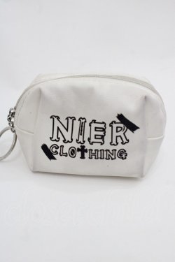 画像2: NieR Clothing / ミニポーチ  ホワイト I-25-09-24-116-PU-ZA-SA-ZI