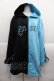 画像1: NieR Clothing / 2カラー切替パーカー  サックスＸ黒 I-25-09-24-012-PU-TO-SA-ZI (1)