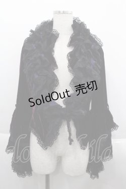 画像1: MARBLE / ベルベットレースジャケット  ボルドーＸ黒 I-25-09-24-015-GO-JA-SA-ZI
