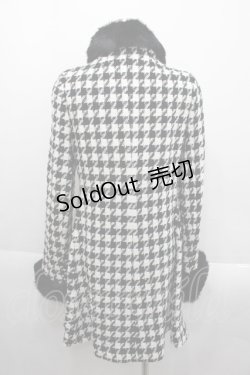 画像2: JESUS DIAMANTE / ３つリボンバルドーコート 38 黒Ｘ白 I-25-09-24-018-JE-CO-SA-ZI