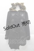 HELL CAT PUNKS / トランプダッフルねこみみフードコート  黒 I-25-09-24-021-PU-CO-SA-ZI