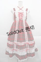 BABY,THE STARS SHINE BRIGHT / タータンチェックベビードール  赤チェック I-25-09-24-022-BA-OP-SA-ZI