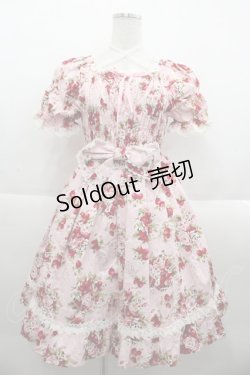 画像1: BABY,THE STARS SHINE BRIGHT / シュガーブーケワンピース  ピンク I-25-09-24-029-BA-OP-SA-ZI