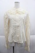 BABY,THE STARS SHINE BRIGHT / ローズレースの後ろピンタックブラウス  生成 I-25-09-24-003-BA-BL-SA-ZI