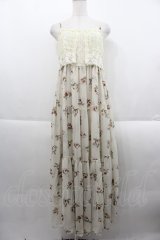 JESUS DIAMANTE / レーシーカリブマキシ  ベージュ I-25-09-24-036-JE-OP-SA-ZI