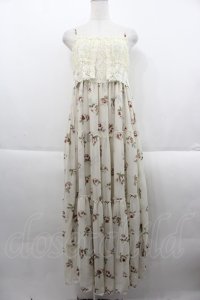 JESUS DIAMANTE / レーシーカリブマキシ  ベージュ I-25-09-24-036-JE-OP-SA-ZI