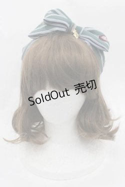 画像1: metamorphose / 秘密の調香室リボンカチューシャ  グリーン系 I-25-09-27-001-ME-AC-SA-ZI