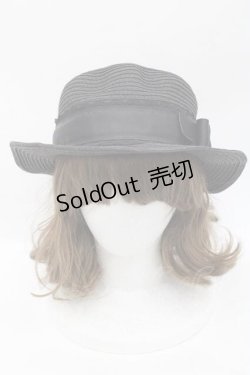 画像2: m petit by misako / AMブレードカンカン帽  黒 I-25-09-27-027-LO-AC-SA-ZI