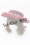 LOLITAその他(お買取対象外) / リボンフリルハット  ボルドー I-25-09-27-029-LO-AC-SA-ZI