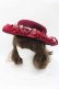 画像1: LOLITAその他(お買取対象外) / リボンフリルハット  ボルドー I-25-09-27-029-LO-AC-SA-ZI (1)