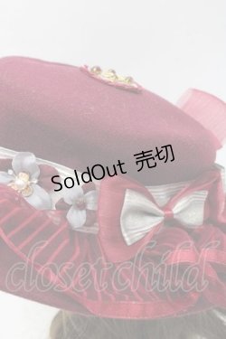 画像7: LOLITAその他(お買取対象外) / リボンフリルハット  ボルドー I-25-09-27-029-LO-AC-SA-ZI