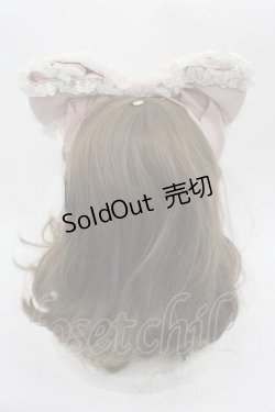 画像2: ALICE and the PIRATES / コロンビーヌリボンカチューシャ  ピンクＸ白 I-25-09-27-005-PA-AC-SA-ZI