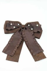 m petit by misako / パールリボンクリップ  ブラウン I-25-09-27-033-LO-AC-SA-ZI