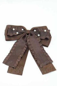 m petit by misako / パールリボンクリップ  ブラウン I-25-09-27-033-LO-AC-SA-ZI