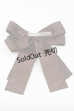 画像2: m petit by misako / パールリボンクリップ  ブラウン I-25-09-27-033-LO-AC-SA-ZI