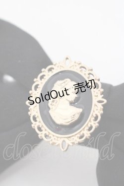 画像3: m petit by misako / NINA`Sパールリボンバレッタ  黒Ｘ白 I-25-09-27-034-LO-AC-SA-ZI