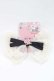 画像1: m petit by misako / AMレースバレッタ  アイボリーＸ黒 I-25-09-27-035-LO-AC-SA-ZI (1)