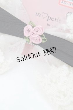 画像2: m petit by misako / AMレースバレッタ  アイボリーＸ黒 I-25-09-27-035-LO-AC-SA-ZI