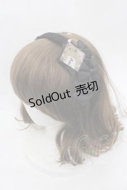 画像1: Amavel / サイドリボンカチューシャ  黒 I-25-09-27-006-CA-AC-SA-ZI