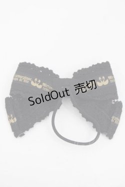 画像2: metamorphose / ロゴリボンヘアゴム  黒 I-25-09-27-040-ME-AC-SA-ZI