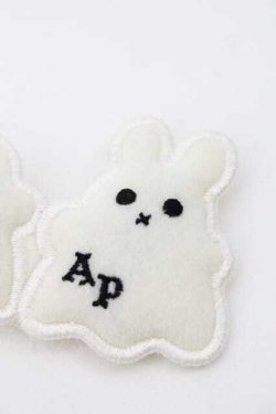 画像3: Angelic Pretty / マシュマロおばけワッペンクリップ  白 I-25-09-27-045-AP-AC-SA-ZI
